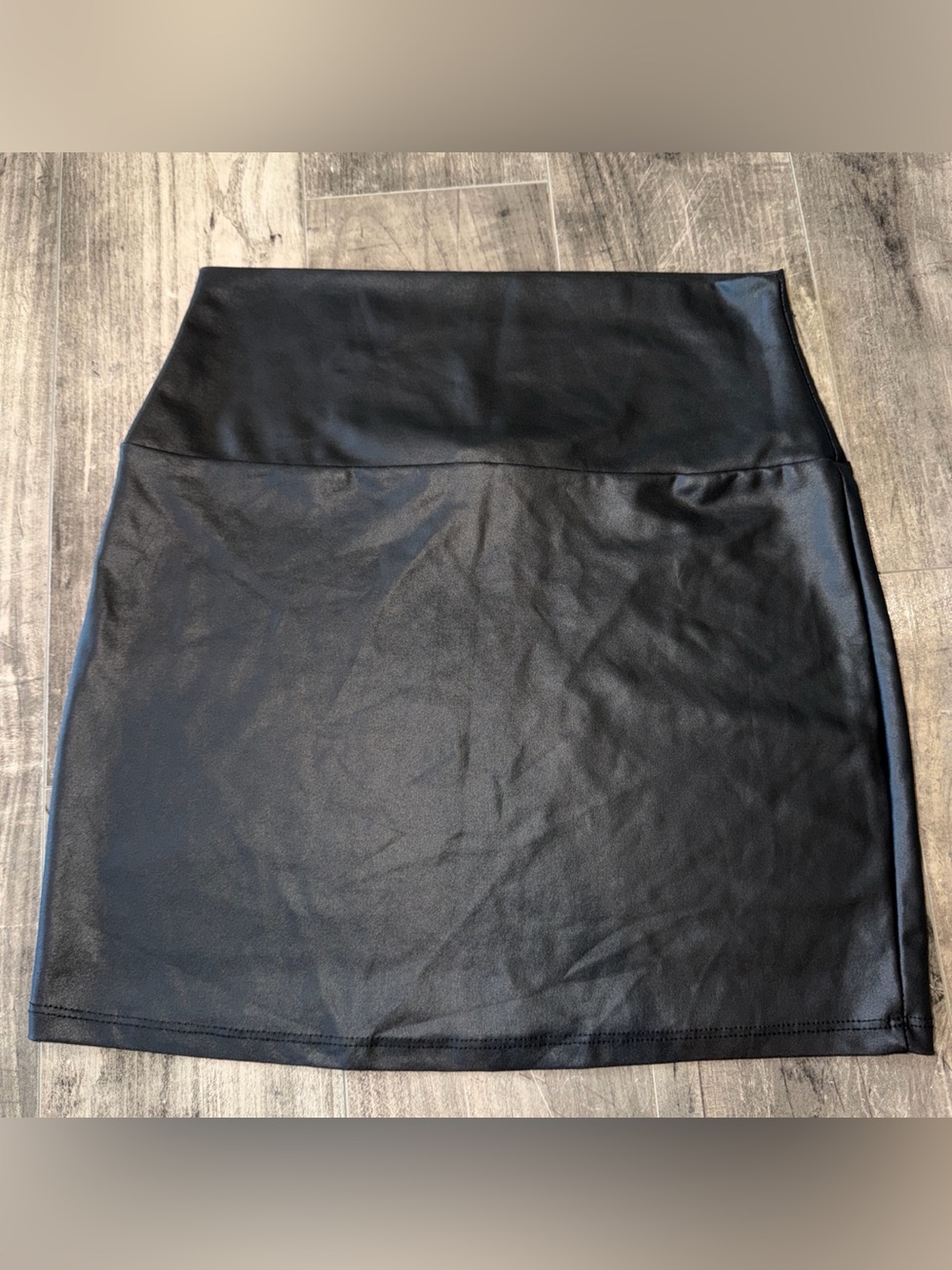 Windsor Black Faux Leather Mini Skirt